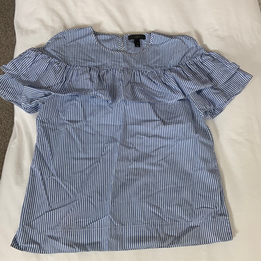 J. Crew ruffle blouse